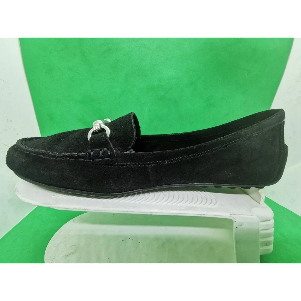 Born® Womens Size 8.5US Very Comfortable Magnolia Loafer Black Suede Leather